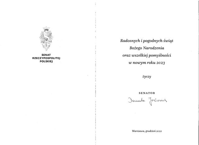 Podziękowanie dla Fundacji Dunaj Instytut Dialogu — skan 15