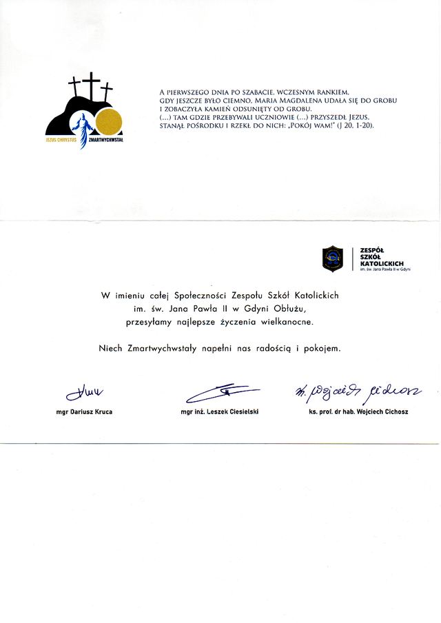Podziękowanie dla Fundacji Dunaj Instytut Dialogu — skan 20