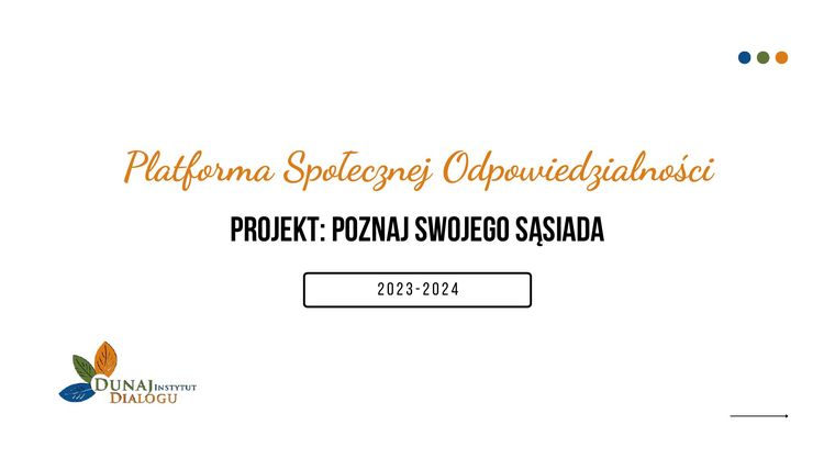 Okładka: Społeczna Odpowiedzialność 2023-2024 / 1