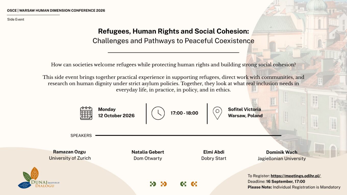 Side Event: Refugees, Human Rights and Social Cohesion: Challenges and Pathways to Peaceful Coexistence